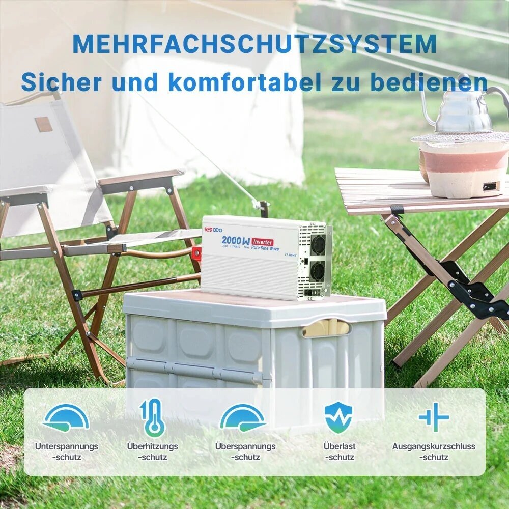 TURIME! Redodo 2000 W tikro sinuso įtampos keitiklis su LCD monitoriumi 3 TURIME! Redodo 2000 W tikro sinuso įtampos keitiklis su LCD monitoriumi 3