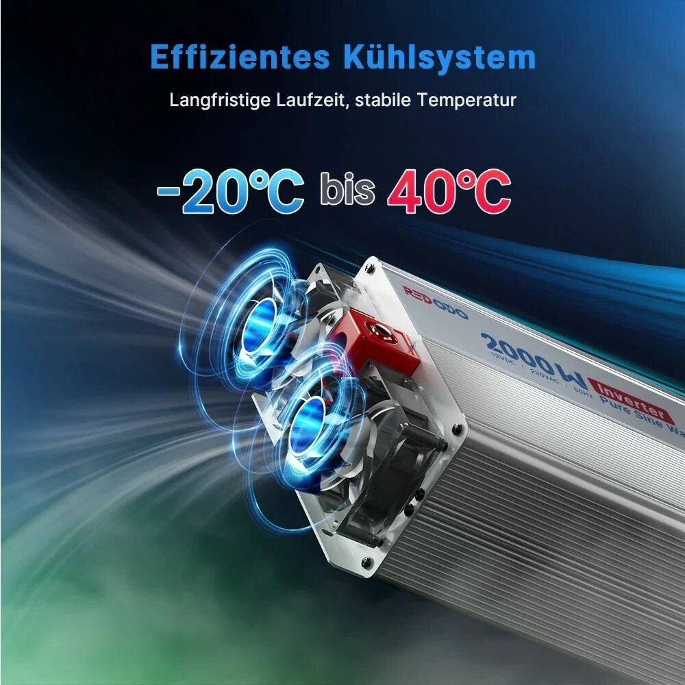 TURIME! Redodo 2000 W tikro sinuso įtampos keitiklis su LCD monitoriumi 6 TURIME! Redodo 2000 W tikro sinuso įtampos keitiklis su LCD monitoriumi 6