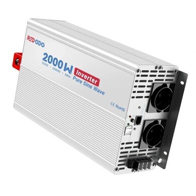 TURIME! Redodo 2000 W tikro sinuso įtampos keitiklis su LCD monitoriumi TURIME! Redodo 2000 W tikro sinuso įtampos keitiklis su LCD monitoriumi