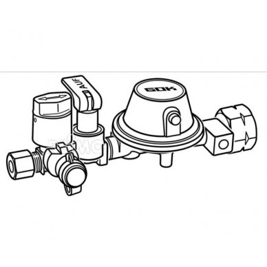 Reguliatoriaus sistema 50 mbar 1