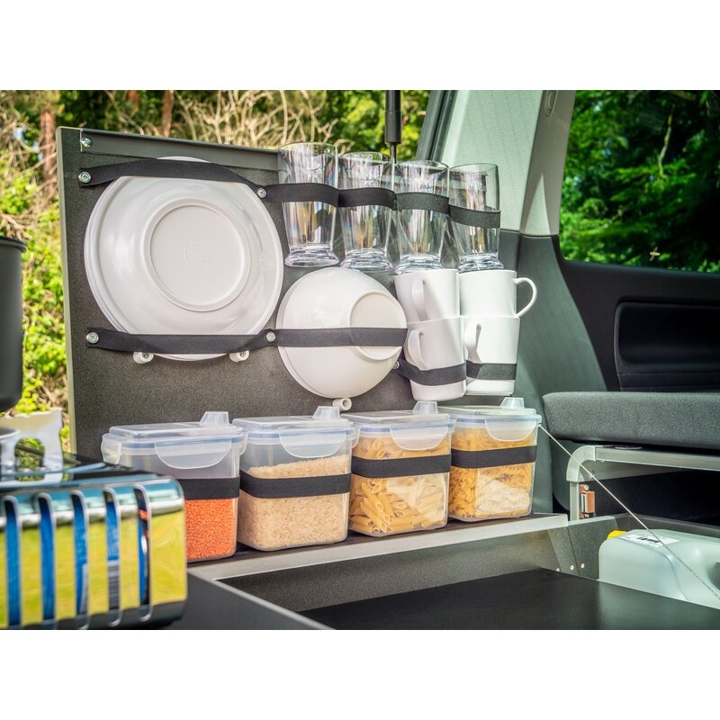 REIMO CampingBox L-CM, skirta VW T6.1/T6/T5 Multivan + California Beach, su originaliu 3 vietų suoliuku 4 REIMO CampingBox L-CM, skirta VW T6.1/T6/T5 Multivan + California Beach, su originaliu 3 vietų suoliuku 4