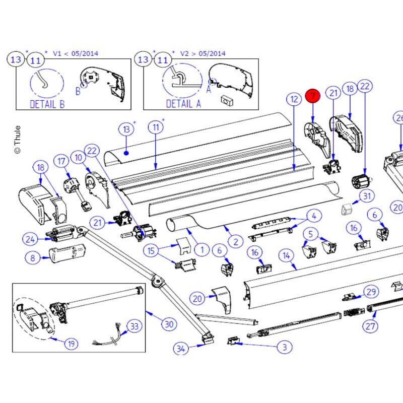Rh Endcap asy O9200 Rh Endcap asy O9200