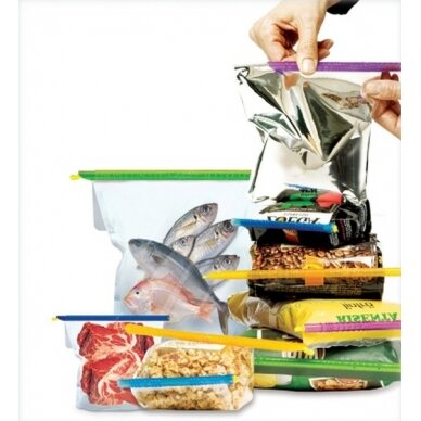 Rinkinio maišelių tvirtinimo detalės EasyFresh 10 vnt. 1 Rinkinio maišelių tvirtinimo detalės EasyFresh 10 vnt. 1