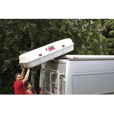 Ritininis stogo bėgelis transporto priemonių pakrovimui Ritininis stogo bėgelis transporto priemonių pakrovimui