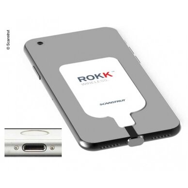 ROKK universalus žaibo imtuvo pleistras, skirtas iPhone ROKK universalus žaibo imtuvo pleistras, skirtas iPhone