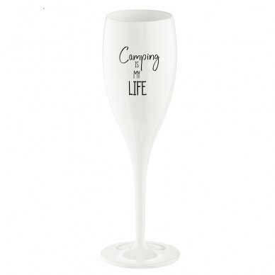 Šampano taurė CHEERS Nr.
1, Superglas 100 ml, Kempingas yra mano gyvenimas, medvilnė balta Šampano taurė CHEERS Nr.
1, Superglas 100 ml, Kempingas yra mano gyvenimas, medvilnė balta