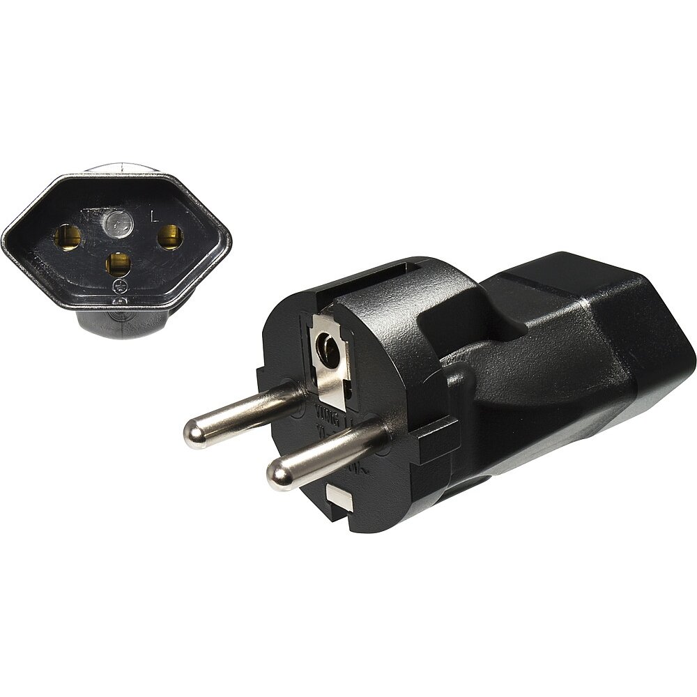 Schuko adapterio šveicariška versija Schuko adapterio šveicariška versija