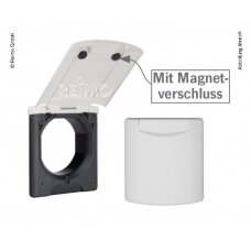 Serviso lizdo magnetas antracitas 130x145mm, montavimo skersmuo 95mm