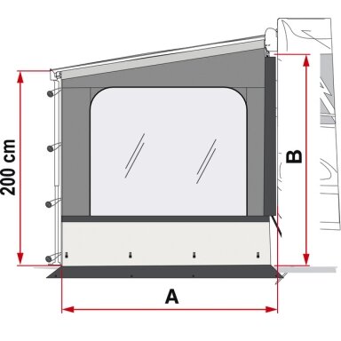 Side W Pro F45/F65/F80 šoninio skydelio montavimo aukštis 225-280cm Side W Pro F45/F65/F80 šoninio skydelio montavimo aukštis 225-280cm