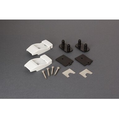 Sieninis laikiklis atraminėms kojoms _98655-176_, plastikinis, spalva poliarinė balta Sieninis laikiklis atraminėms kojoms _98655-176_, plastikinis, spalva poliarinė balta