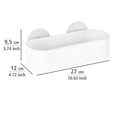 Sieninė lentyna Static-Loc® Osimo balta 1