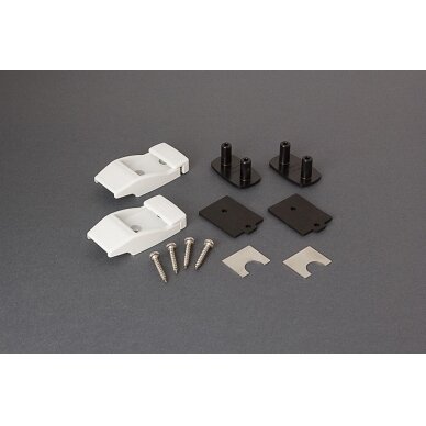Sieninis laikiklis atraminėms kojoms _98655-176_, plastikinis, spalva poliarinė balta Sieninis laikiklis atraminėms kojoms _98655-176_, plastikinis, spalva poliarinė balta