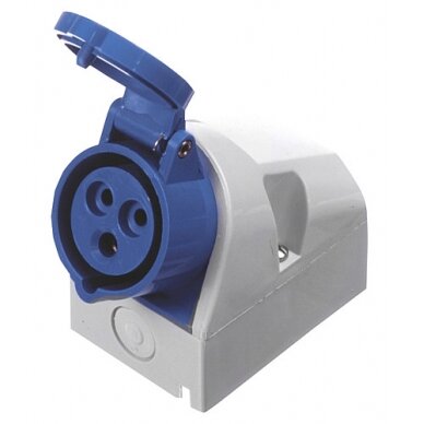 Sieninis lizdas CEE 16 A / 230 V Sieninis lizdas CEE 16 A / 230 V