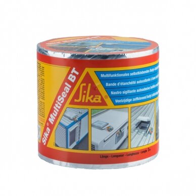 SikaMultiSeal BT, rulonas su aliuminiu, 3m/100mm SikaMultiSeal BT, rulonas su aliuminiu, 3m/100mm
