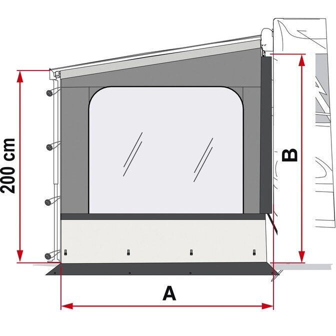 Side W Pro F45/F65/F80 šoninio skydelio montavimo aukštis 225-280cm 1 Side W Pro F45/F65/F80 šoninio skydelio montavimo aukštis 225-280cm 1