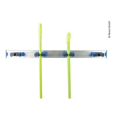 Šluotos laikiklis su 5 segtukais mėlynos spalvos, 70cm