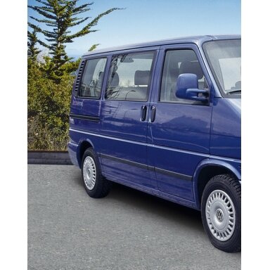 Šoninė apsauga VW T5 juoda - trumpa ratų bazė