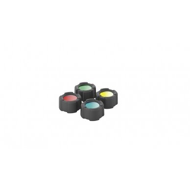 Spalvų filtrų rinkinys 32,5 mm žibintuvėliui MT10 Spalvų filtrų rinkinys 32,5 mm žibintuvėliui MT10