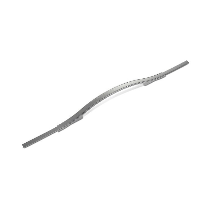 Spintelės rankena sidabrinė, matiškai lakuota, ilgis 160mm Spintelės rankena sidabrinė, matiškai lakuota, ilgis 160mm