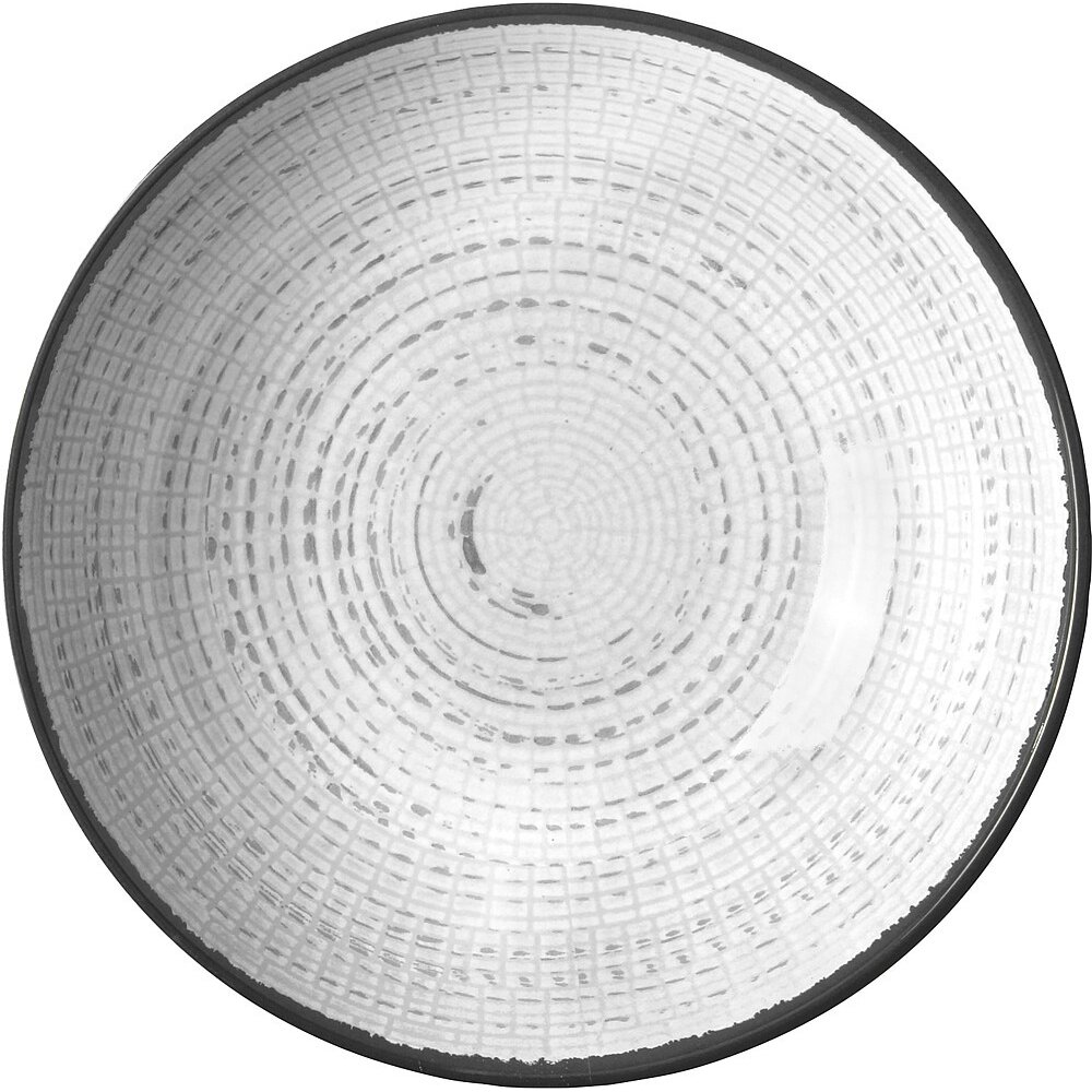 Sriubos lėkštė Tivoli 21 cm balta/juoda Sriubos lėkštė Tivoli 21 cm balta/juoda