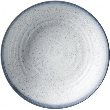 Sriubos lėkštė melamininė Toskana 21 cm kreminė/mėlyna