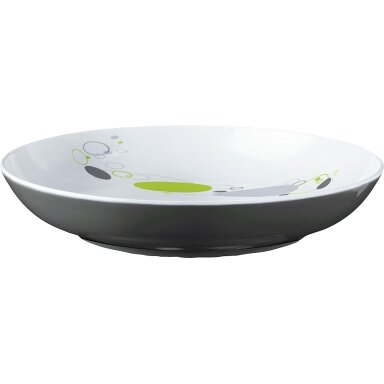 Sriubos lėkštė Tarpas 21 cm balta/pilka/kalkinė