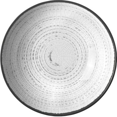 Sriubos lėkštė Tivoli 21 cm balta/juoda