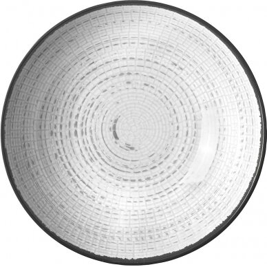 Sriubos lėkštė Tivoli 21 cm balta/juoda Sriubos lėkštė Tivoli 21 cm balta/juoda
