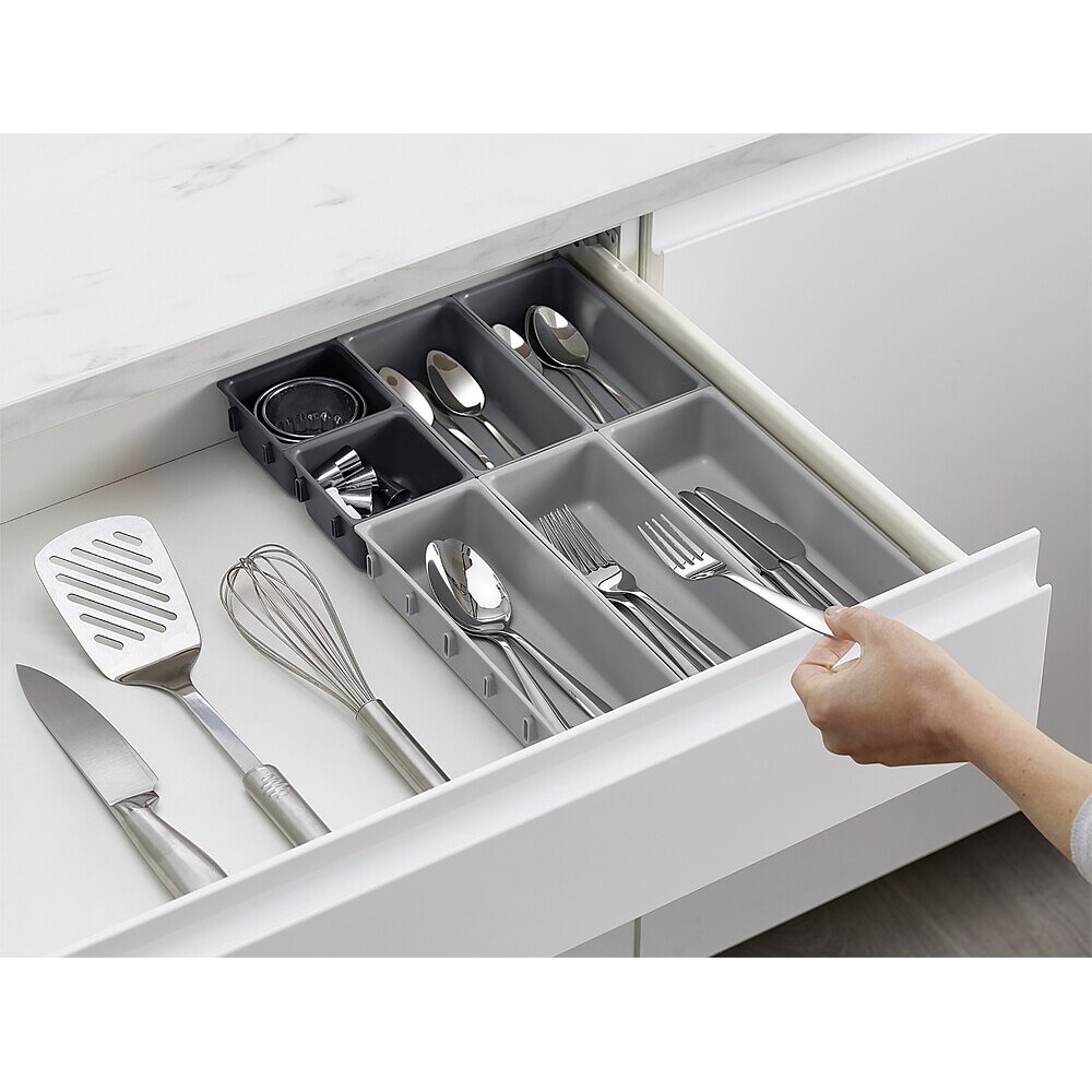 Stalčių tvarkyklės rinkinys Blox™ 7 dalių pilka / taupe 4