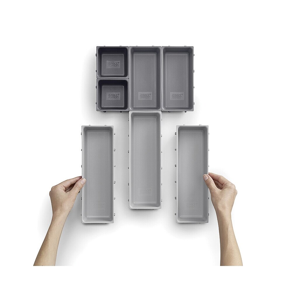Stalčių tvarkyklės rinkinys Blox™ 7 dalių pilka / taupe 8 Stalčių tvarkyklės rinkinys Blox™ 7 dalių pilka / taupe 8