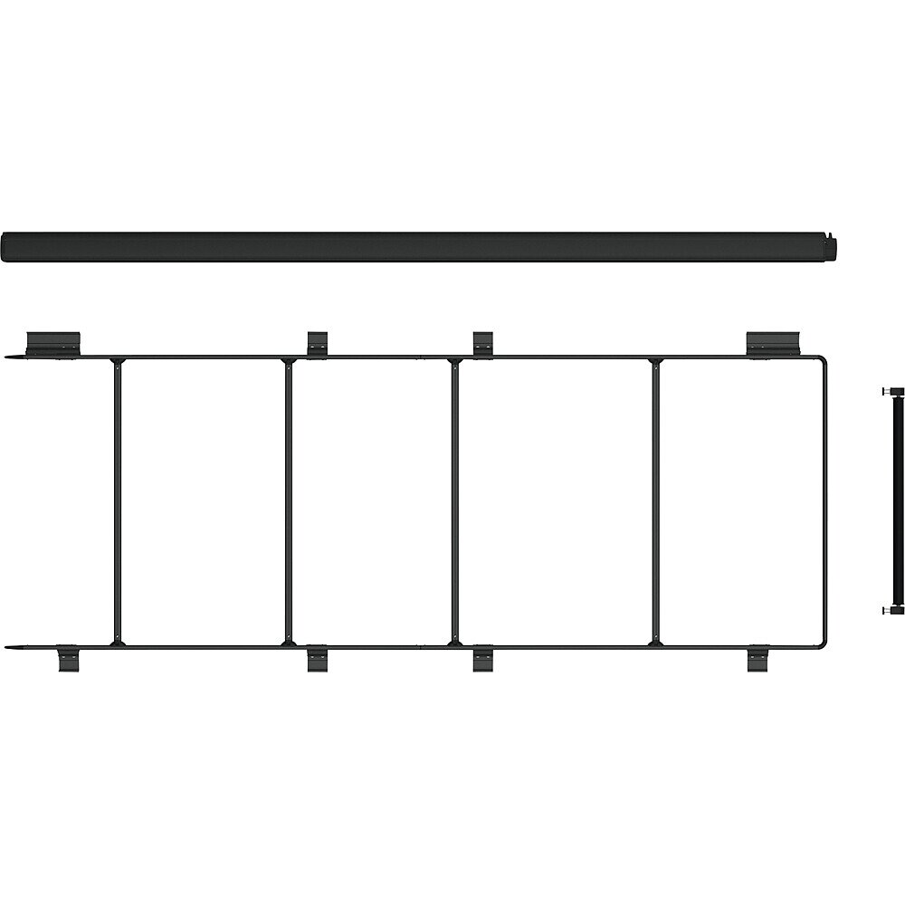 Stogo bagažinės sistema Roof Rail Ducato, tamsiai juoda 1 Stogo bagažinės sistema Roof Rail Ducato, tamsiai juoda 1