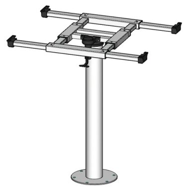 Stalo kolona su sukimo ir poslinkio H730mm Alu Stalo kolona su sukimo ir poslinkio H730mm Alu