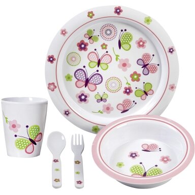 Stalo reikmenų rinkinys Butterfly Kids Girl 5 vnt.