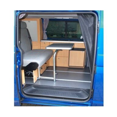 Stalų sistema prabanga su pasukamu stalo rėmu antracitas- VW T6/5 Stalų sistema prabanga su pasukamu stalo rėmu antracitas- VW T6/5