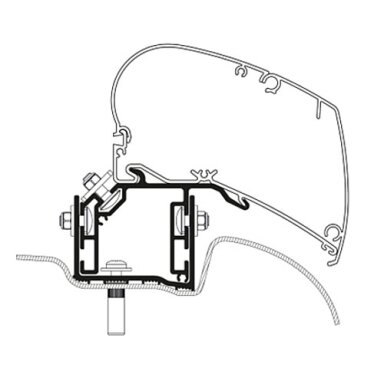 Stogo adapteris VW Crafter nuo 2017 metų 3 vnt.
vairas kairėje pusėje