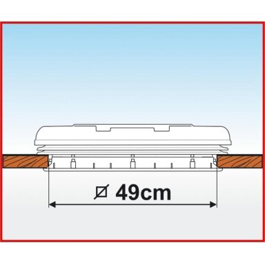 Stoglangis  50x50 permatomas su roletu