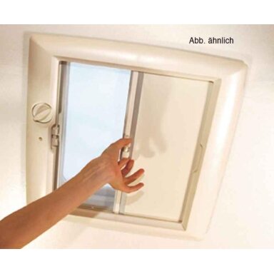 Stogo gaubtas Omni-Vent 40x40cm, permatomas Stogo gaubtas Omni-Vent 40x40cm, permatomas