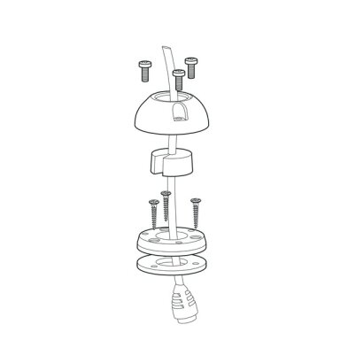 Stogo kanalas DS-H6 plastikinis 2-6m, horizontalus