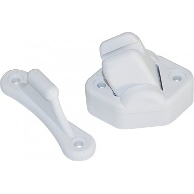 Stumdomas užsegimas 2 dalių, baltas 9mm