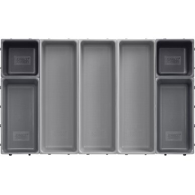 Stalčių tvarkyklės rinkinys Blox™ 7 dalių pilka / taupe 3