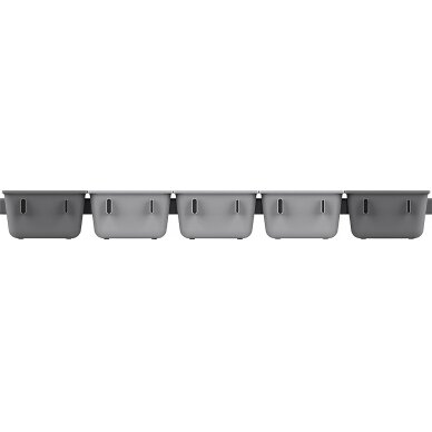 Stalčių tvarkyklės rinkinys Blox™ 7 dalių pilka / taupe 9 Stalčių tvarkyklės rinkinys Blox™ 7 dalių pilka / taupe 9