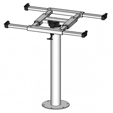 Stalo kolona su sukimo ir poslinkio H730mm Alu Stalo kolona su sukimo ir poslinkio H730mm Alu