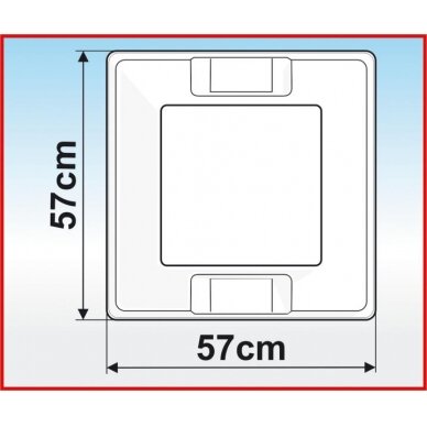 Stoglangis  50x50 permatomas su roletu 3