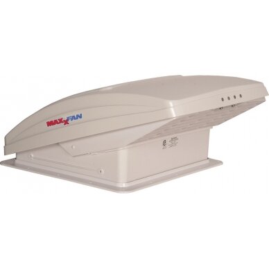 Stogo gaubtas su lietaus uždangalu MaxxFan Deluxe White Stogo gaubtas su lietaus uždangalu MaxxFan Deluxe White