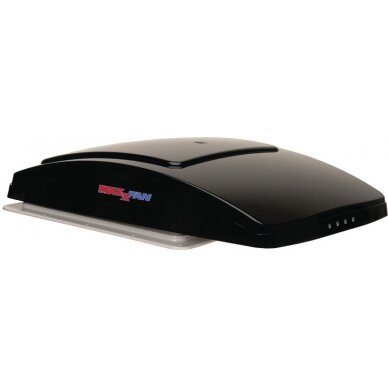Stogo gaubtas su Raincover MaxxFan Deluxe Smoke 1 Stogo gaubtas su Raincover MaxxFan Deluxe Smoke 1