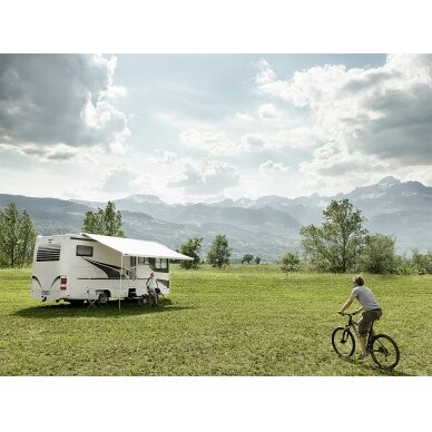 Stogo markizė 300x250cm Omnistor 9200 be variklio - korpusas baltas 2 Stogo markizė 300x250cm Omnistor 9200 be variklio - korpusas baltas 2