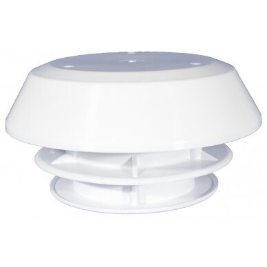 Stogo orlaidė su žarnos jungtimi 60 mm, balta Stogo orlaidė su žarnos jungtimi 60 mm, balta