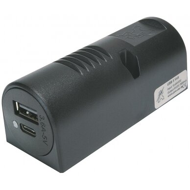 Struktūrinė galia USB-C/A Dvigubas lizdas EV 3.6 A 12-24 V Struktūrinė galia USB-C/A Dvigubas lizdas EV 3.6 A 12-24 V
