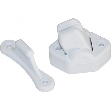 Stumdomas užsegimas 2 dalių, baltas 9mm Stumdomas užsegimas 2 dalių, baltas 9mm