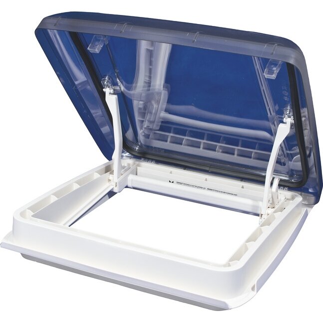 Stogo gaubtas Vision Star M pro 2, 40x40 rūkytas stiklas, vidinis rėmas baltas 2 Stogo gaubtas Vision Star M pro 2, 40x40 rūkytas stiklas, vidinis rėmas baltas 2